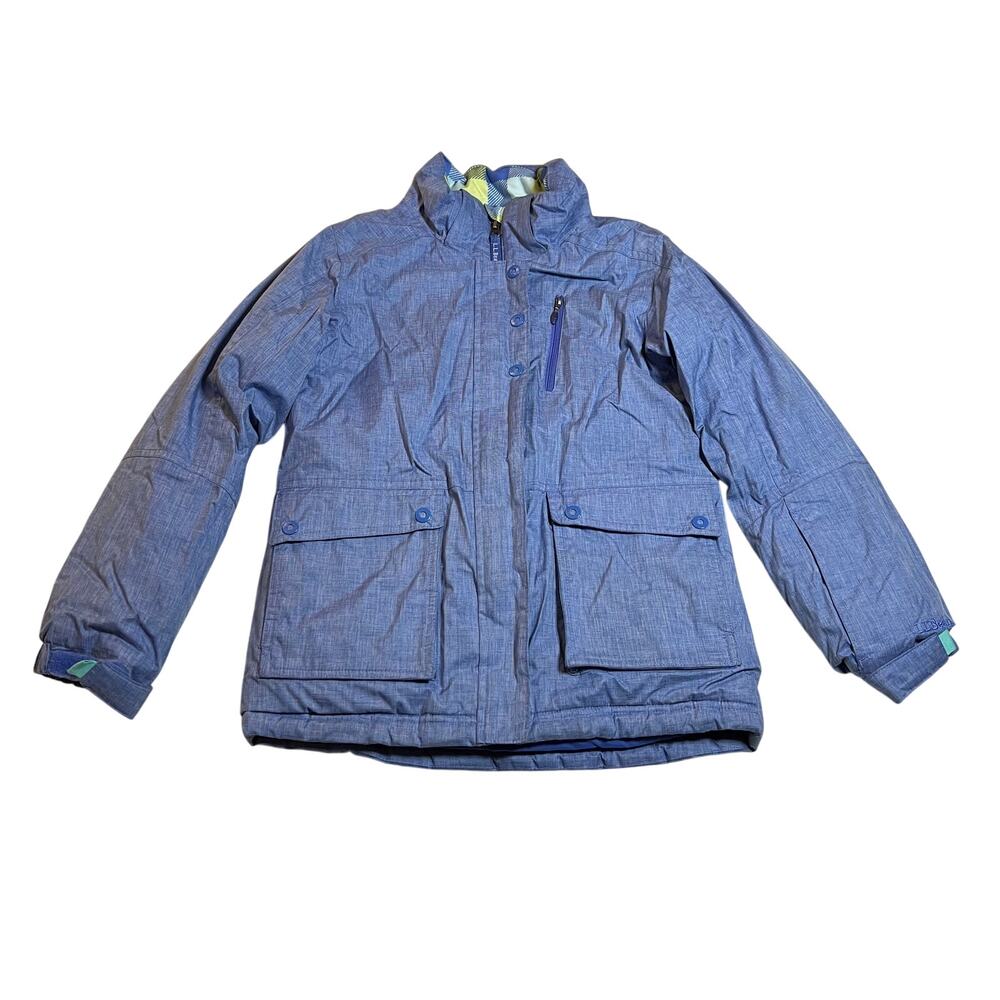 L.L. Bean Girls Primaloft Full Zip Parka Jacket Size M (10-12) Insulated Winter